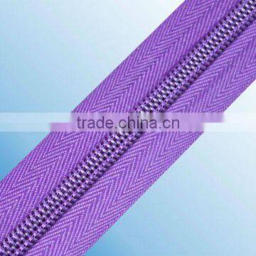 No.5 nylon zipper with multiple color