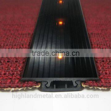 stair nosing aluminum profile with led strip ,6063-T5 series
