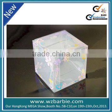 transparent shoe box pvc