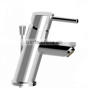 One-handle single hole bathroom faucet , chrome