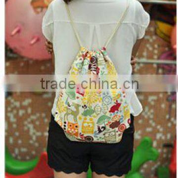 Hot Style Canvas Drawstring Backpack photo-2