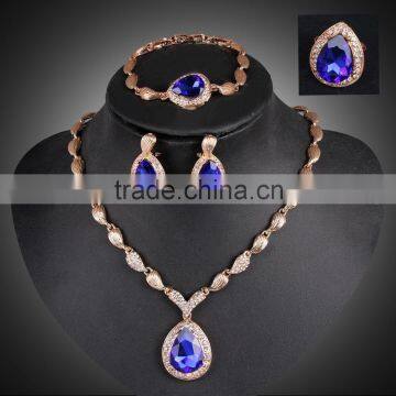 Hot Design Gold Jewelry Costume Jewelry Set Algeria Fashion Jewelry Set photo-3