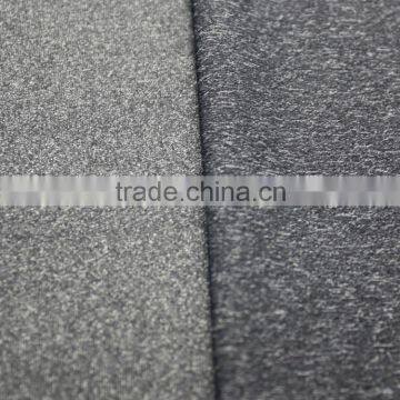 Weft Knitted Grey Melange Color Fabric Polyester Nylon Blend Fabric for Making Shirts Supplier's Choice photo-3
