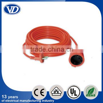 European type outdoor electrical extension cords