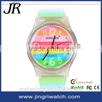 colorful watch band ,silicone child watch