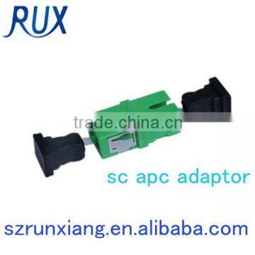 Single mode simplex sc apc optical fiber adapter