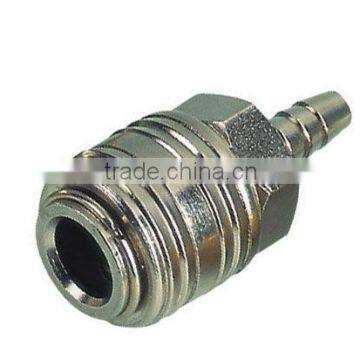 German type hose barb quick coupler