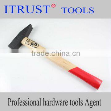 Wooden Handle Machinist Hammer 1/3 red paint HM3002