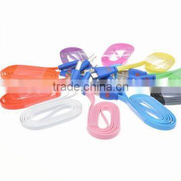 Colorful Led Smiley Face Micro Usb Cable for Phones Note3 photo-2