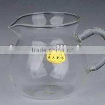 crystal handblown glass hot water jug