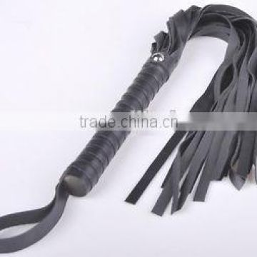 Quality Faux Leather Black 23" Whip, Fetish Bondage, Hen Party, Role Play Kit HK098