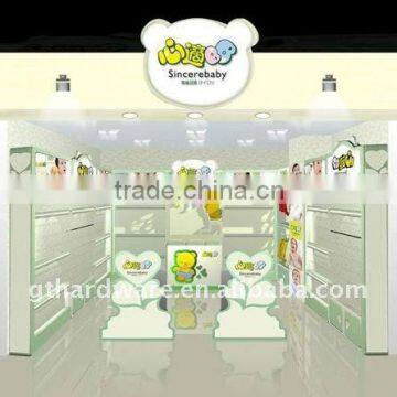 metal clothing display rack,Store design