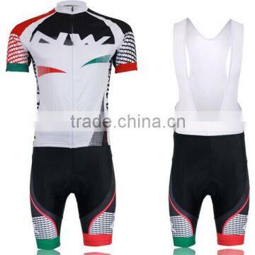 NW pro team color white red black ss cycling jersey and bib shorts