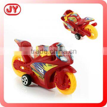 Pull back plastic toy mini motorcycle with EN71