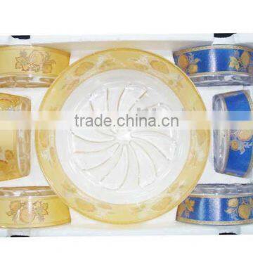 High quality glass bowl set,7pcs bowl set with nice design