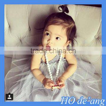 HOGIFT New Style Lace Sleeves Tulle Tutu Baby Girl Summer beach Dress