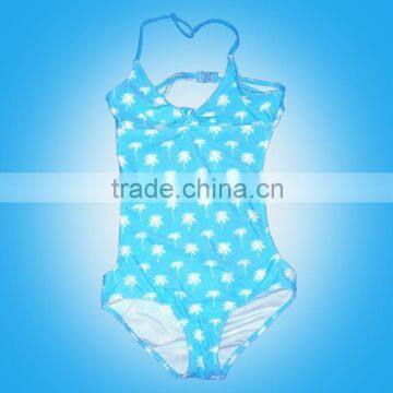 Wholesale cheap 80% polyester 20% spandex damask baby kids swim wear