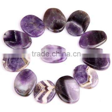 Amethyst Flat Polished Palm Stone