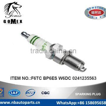 High Quality Auto Spark Plug F6TC BP6ES W6DC 0241235563 for ALFA ROMEO ARMSTRONG SIDDELEY ASTON MARTIN AUSTIN .etc.