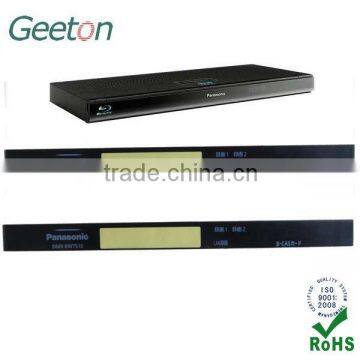 Flat Nameplate Panel for DVD Player