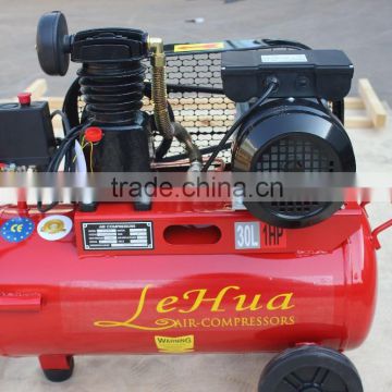 30L 1HP 0.75KW 1cylinder belt-driven air compressor popular in Middle East Markrt