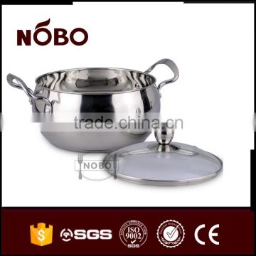 NOBO Belly Shape Soup Pot With Double Steel Handle