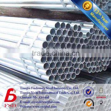 warehouse gi steel pipe,pre galvanized tube zinc coating 40g