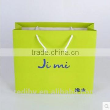 custom logo fashion laminated water resistant paper bag