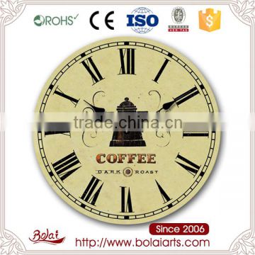 Coffee pot life subdesigns free time enjoy style mdf clock for hall