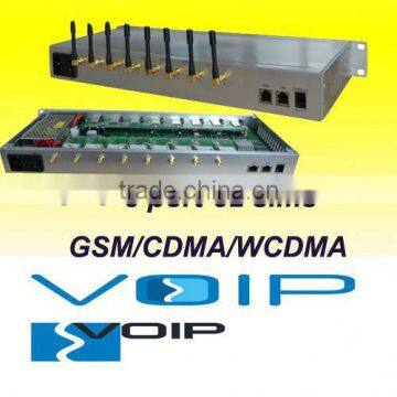 New!!!!8 channels 32 ports GSM/CDMA/WCDMA SIP gateway linux gateway
