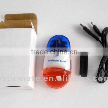 RF 27M rechargeable wireless liquid mouse ,gift mouse