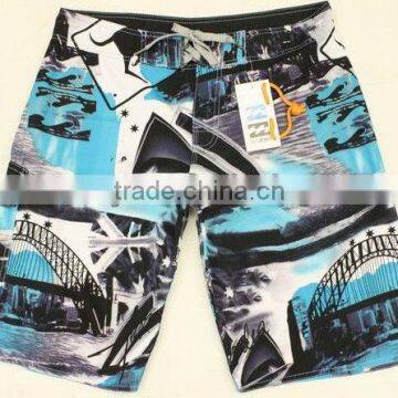 Men board shorts with dye sublimation printing/waterproof mens board shorts/khaki board shorts