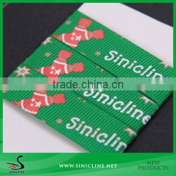 Sinicline 2015 Christmas Party Use Print Ribbed Band Tape for Gift&Goods Packing