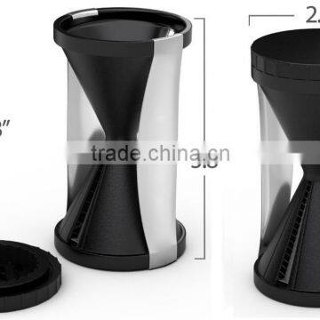 Green Black Stainless Steel Spirelli Spiral Slicer Spiral Vegetable Slicer as Seen on TV photo-4