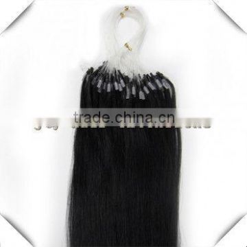 Best Selling Jet Black Silky Straight, Alibaba Wholesale Price, Chinese micro ring loop hair extension