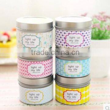 alibaba wholesale empty round candle tin box