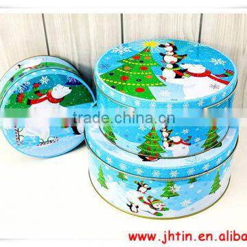 2014 new product  china cute clear cookie tin box
