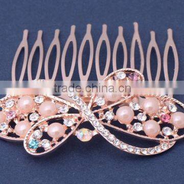 Fashion fancy crystal bridal Hair Combs hair accessories for women