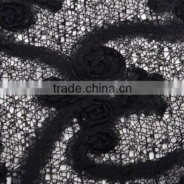 Superior Quality Netting Bottom Chiffon Ribbon Flower Embroidery Lace photo-2