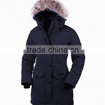 the latest coat styles for women fur hooded coat goose feather jacket blue, women down coat