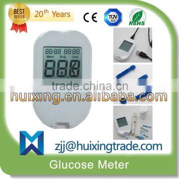 2015 new design High Quality Big Screen Digital blood glucose meter With PC-link USB Cable / Precise silver strips/                        
                                                Quality Choice
                                                    