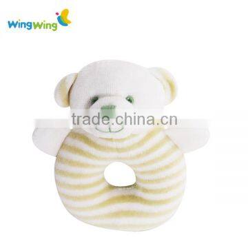 lovely soft velboa toy Babys Ring Rattle