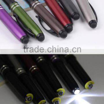 2016 the Most Classic Promotional Aluminium Stylus Ballpoint Pen With LED Light photo-6