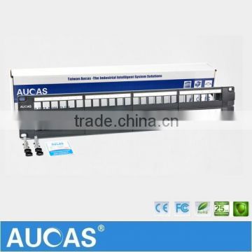 Made in Taiwan Wall mount 19 Inch 48 Port Ethernet Blank Patch Panel