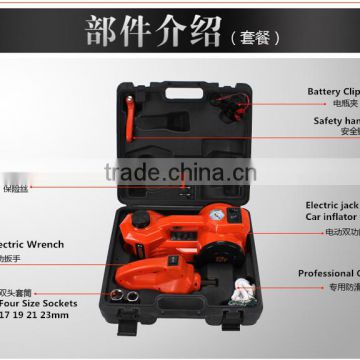 HF-450 009 Car Electric jack car air pump car electric wrench 3 in 1 Auto multi-function maintenance tools