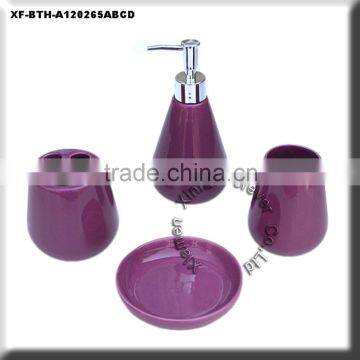 glazed 4 pcs ceramic bathroom ware items