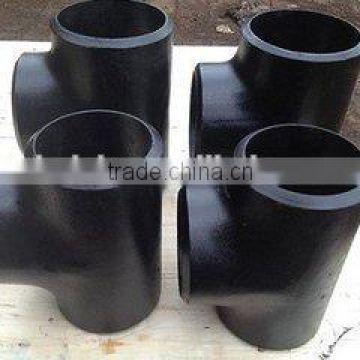 carbon steel seamless pipe tee ASME B16.9 A234 WPB elbow ,reducer and caps