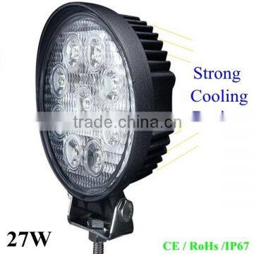 Hot Sale High Power DC 9V-18V 27W Cob LED Work Light