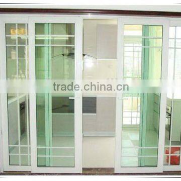Fashion Patterns Price of Aluminum Sliding Door With Grill Design in High Quality photo-5