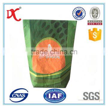20kg white kraft paper bag pp fabric inside